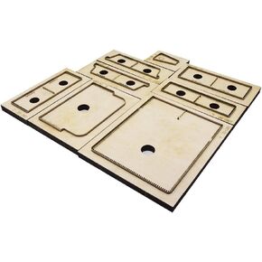 Leather Die Cutter DIY Credit Card Holder Wallet Woman Man Coin Purse Bag Alloy Steel Punch Cutting Die Wood Die for Leather Craft (N252Wood No Stitching Holes)