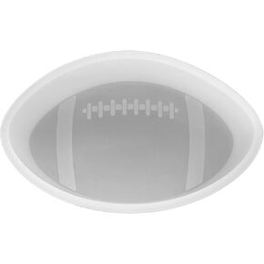 Football Silicone Freshie Mold | Size 3.5" Wide x 2" Long x 1" Deep | Fundraiser Favorite Team Football Car Freshie Mold | Football Can Add Your Own Logo