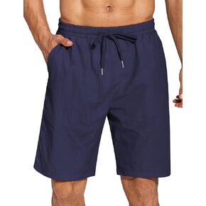 COOFANDY Men's 2 Piece Casual Shorts Lightweight Elastic Waist Drawstring Summer Beach Shorts with Pocket