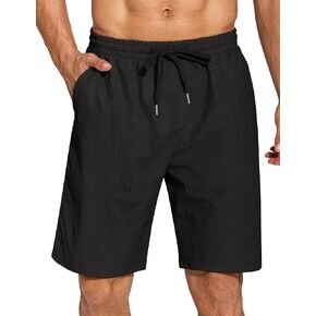شورت كاجوال رجالي من COOFANDY مكون من قطعتين خفيف الوزن وخصر مطاطي برباط للشاطئ مع جيب in Kuwait