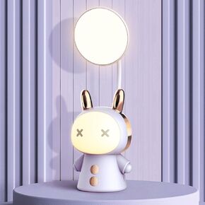 Cartoon Led Desk Lamp Learning Folding Rechargeable Eye Protection Student Children Reading Night Light Bedside Gradient Colour