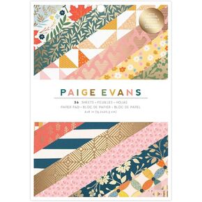 American Crafts Paper 6X8 PAD, Paige Evans Bungalow Lane