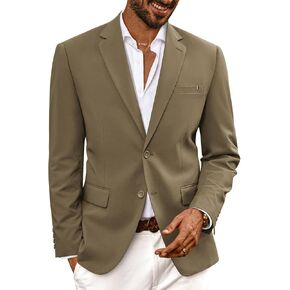 PJ PAUL JONES Mens Casual Sport Coats Two Buttons Lightweight Business Sport Blazer