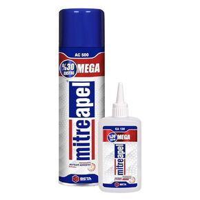 Super CA Glue (3x4.5 oz) with Spray Adhesive Activator (3x16.9 fl oz) Ca Glue with Activator for Wood, Plastic, Metal, Leather, Ceramic - Cyanoacrylate Glue for Crafting and Building (3 Pack)