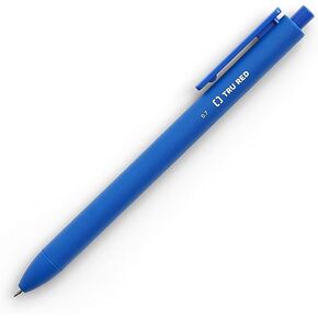 TRU RED Retractable Quick Dry Gel Pens, Blue, 0.7mm Medium Point (1 Dozen Pens) – Smooth-Flowing Blue Ink Pen with Full Rubberized Barrel for Comfort, Acid-Free Gel Pens