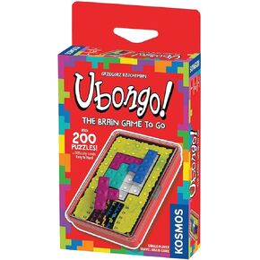 Ubongo The Brain Game to Go | Thames & Kosmos | Fast-Paced, Addictive, and Easy-to-Learn | Convenient Self Contained Carrying Case | Solo Geometric Puzzle Game | for Ages 8 and Up