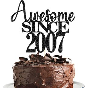 16 رهيبة منذ عام 2009 في هتافات الكعكة إلى 16 عامًا ، تختار كعكة عيد ميلاد 16 ديكورًا رائعًا لكعكة رائعة لزخارف الذكرى السنوية السادسة عشر للاحتفال بالذكرى السنوية (2009 ، أسود)