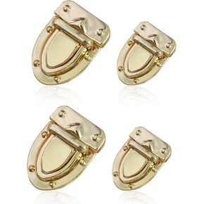 niiiyytb 4pcs محفظة المشبك بروتس بروشيات الفقرة بولا بولساس دي الكروشيه كروشيه حقيبة اليد والإغلاق مثبتات قفل لصنع الحقائب لوازم القفل للمحافظ على حقائب اليد والكتف أكياس الكتف