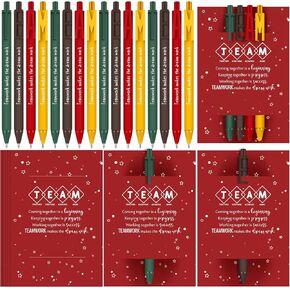 28 Pcs Team Appreciation Gifts Bulk for Coworker Employee Appreciation Gifts for Work Team Ballpoint Pens with Team Together Cards Bag for Office Coworker basketball Team Teacher Staff
