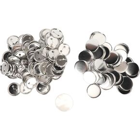Changor Button Making Supplies, Smoothed Lightweight 100 Sets Badge Button Parts for Crafts (50MM)