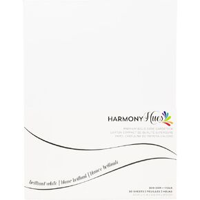 Cardstock 8.5 x 11 Paper Pack - 110 lb Card Stock for Crafts, Cardmaking, Scrapbooks - 100 Assorted Color Heavyweight Sheets - Double Sided, Solid Core, 300 GSM, Kaleidoscope