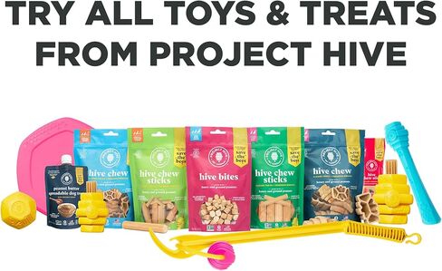 PROJECT HIVE · شركة الحيوانات الأليفة · - كرة الخلية - كرات الكلاب - لعبة للسلالات الكبيرة والمتوسطة - رائعة للجلب - تطفو في الماء - متينة وقوية للمضغ العدواني - صنع في الولايات المتحدة الأمريكية in Kuwait