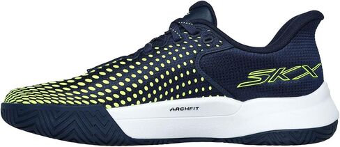 Skechers Men's Viper Court Elite (Black/Blue, 12) in Saudi Arabia