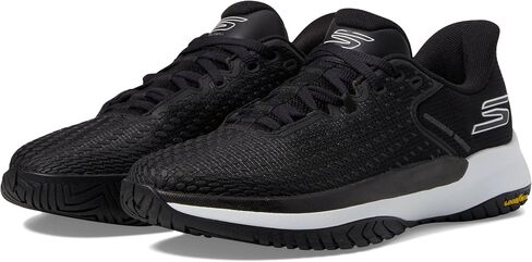 Skechers Men's Viper Court Elite (Black/Blue, 12) in Saudi Arabia