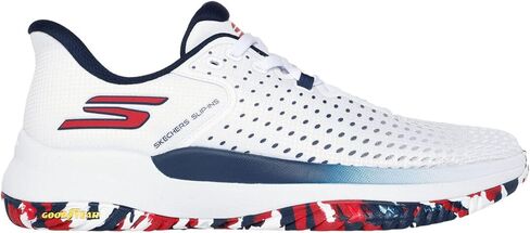 Skechers Men's Viper Court Elite (Black/Blue, 12) in Saudi Arabia