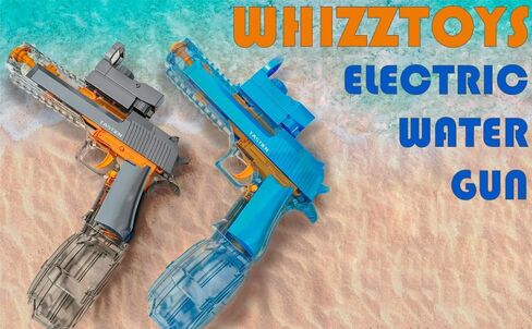 Automatic Electric Water Gun for Adults & Teens – High-Powered Squirt Gun with LED Lights, 32FT Range, 500ml Tank, IP67 Waterproof Outdoor Toy for Pool & Beach – Also Great for Kids Ages 8-12. in Saudi Arabia