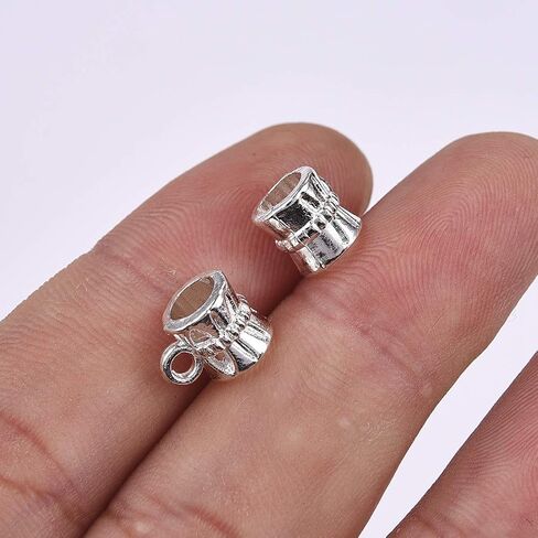 LANBEIDE 50pcs Antique Alloy Pendant Clasp Bail Beads Loose Spacer Beads Connectors For DIY Necklace Bracelet Jewelry Making in Saudi Arabia