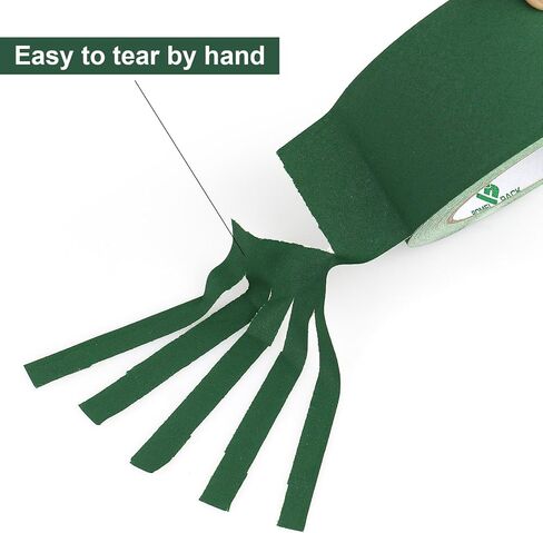 BOMI PACK TAPE Dark Green Gaffer ، غير عاكسة غير غير متيح ، 1 بوصة × 20 عامًا لا يوجد شريط لاصفي للدموع للدموع لعلم العلامات ، والكابل ، والمرحلة ، واستوديو الصور ، والرسامين ، وإصلاح القناة ، 1 حزمة in Kuwait