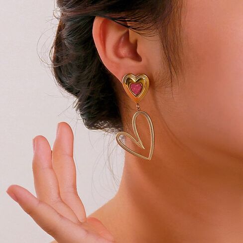 Bohemian Floral Filigree Gold Plated Turquoise Lapis Lazuli Drop Dangle Earrings, 925 Sterling Silver Durable Hook Earrings, Retro Jewelry Gift for Mother Women in Kuwait