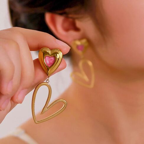 Bohemian Floral Filigree Gold Plated Turquoise Lapis Lazuli Drop Dangle Earrings, 925 Sterling Silver Durable Hook Earrings, Retro Jewelry Gift for Mother Women in Kuwait