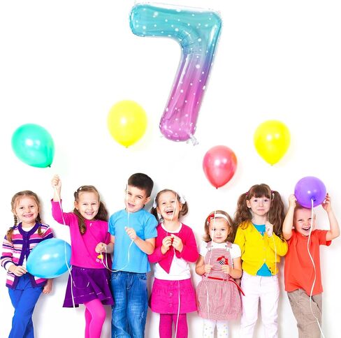 Number 5 Balloon, Large number balloons 40 inch, 5th Birthday Party Decorations Supplies 5 Year Old Birthday Sign Decor in Kuwait