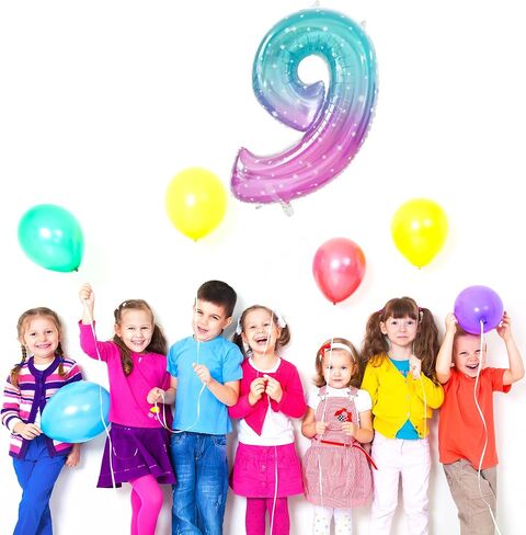 Number 5 Balloon, Large number balloons 40 inch, 5th Birthday Party Decorations Supplies 5 Year Old Birthday Sign Decor in Kuwait