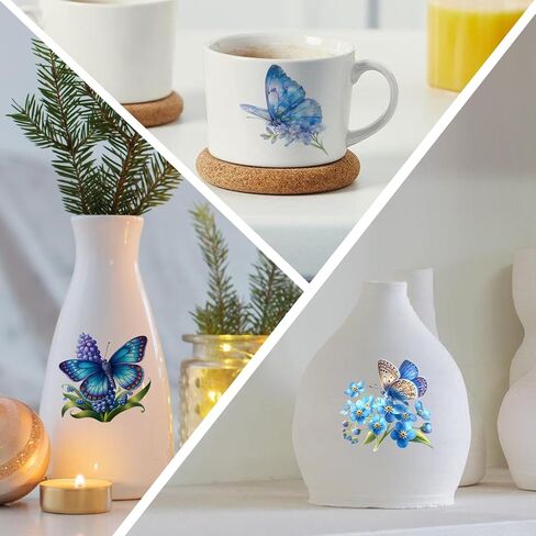 DORSBABY 36 sheets UV DTF cup wraps for 16OZ, UV DTF cup wrap was made up by Butterfly, widely be used on mugs, cups, iPhone,desk surfaces and so on in Saudi Arabia
