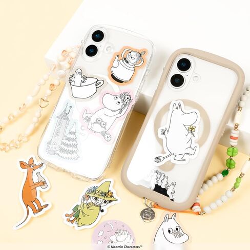 iFace Moomin Special Limited Edition Phone Case DIY Cute Decoration Sticker Set – Universally Compatible Smartphone Case Vinyl Decals for iPhone 16/15 / 14/13 and Samsung Galaxy - 5 Piece - Set 1 in Kuwait