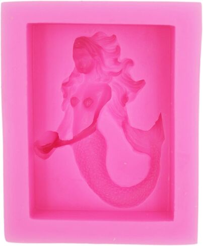 3D Mermaid Silicone Soap Mold 3D Handmade Craft Mould Longzang Soap Molds (S116) in Kuwait