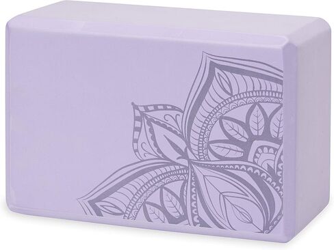 Gaiam Yoga Block - Supportive Latex-Free EVA Foam Soft Non-Slip Surface for Yoga, Pilates, Meditation (Navajo Black) in Kuwait