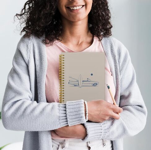 دفتر دفتر رجعية على شاطئ أوشن أوشن ، دفتر جمالي للتصفح ، هدايا ركوب الأمواج ، دفاتر ديكور مكتب شاطئ in Kuwait