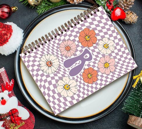 Personalized Checkered Notebook Journal for Women,Initial Letter R Notebook,Custom Personalized Gifts,Personalized Notepads,Monogrammed Gifts for Women,Hardcover Spiral Notebook 5.5 x 8.3 in Kuwait