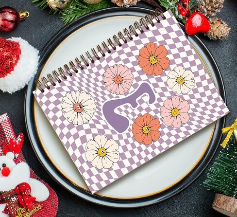 مجلة دفتر دفتر مدققة مخصصة للنساء ، دفتر ملاحظات الرسالة الأولية ، الهدايا المخصصة المخصصة ، المفترسة الشخصية ، الهدايا المتبادلة للنساء ، دفتر Notebly SPOOL 5.5 × 8.3 in Kuwait