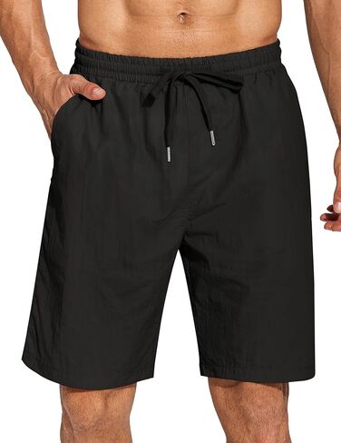 شورت كاجوال رجالي من COOFANDY مكون من قطعتين خفيف الوزن وخصر مطاطي برباط للشاطئ مع جيب in Kuwait