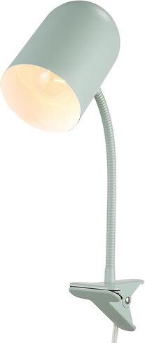 Globe Electric 52302 Carter 15" Clip-Arm Desk Lamp, Matte Teal, Adjustable Gooseneck Arm, in-Line On Off Switch in Kuwait