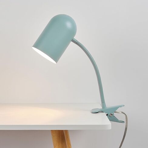 Globe Electric 52302 Carter 15" Clip-Arm Desk Lamp, Matte Teal, Adjustable Gooseneck Arm, in-Line On Off Switch in Kuwait