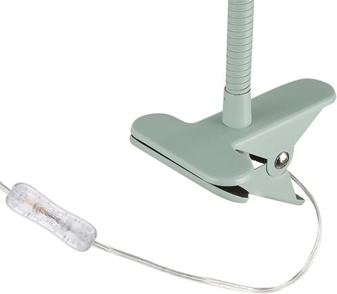 Globe Electric 52302 Carter 15" Clip-Arm Desk Lamp, Matte Teal, Adjustable Gooseneck Arm, in-Line On Off Switch in Kuwait