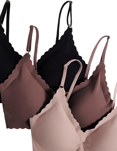 Verdusa Women's 6 Piece Scalloped Seamless No Show Bra and Panty Lingerie Sets in Kuwait