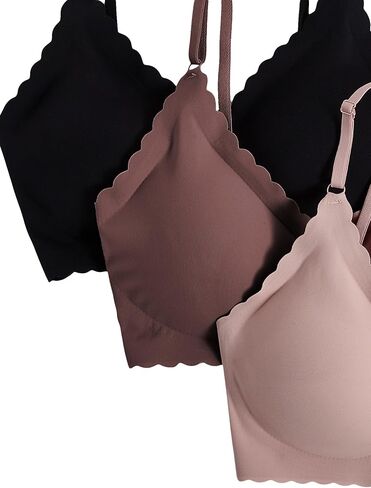 Verdusa Women's 6 Piece Scalloped Seamless No Show Bra and Panty Lingerie Sets in Kuwait