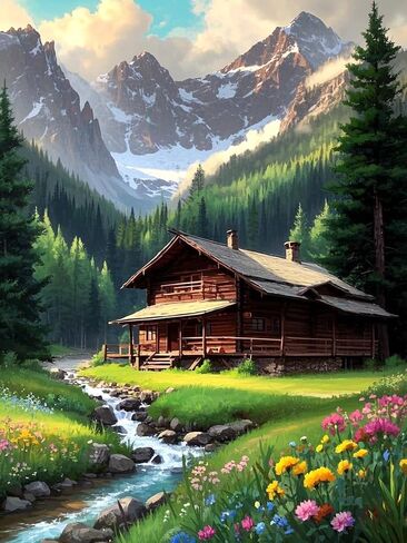 Fotasmua Paint by Numbers Kit for Adults, Acrylic Easy Book Paint by Numbers for Adults Beginner, DIY Painting by Number on Canvas Home Wall Decor 16"W x 20"L in Kuwait