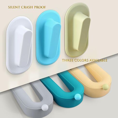 2Pack Cute Door Stoppers, Silicone Door Stoppers with Holder Door Stop Wedges Pertains for Carpet Bottom of On Tile Concrete Carpet Wooden Floor(Grey) in Saudi Arabia