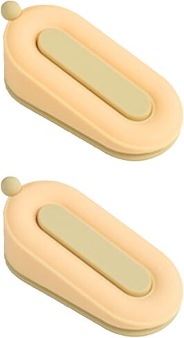 2Pack Cute Door Stoppers, Silicone Door Stoppers with Holder Door Stop Wedges Pertains for Carpet Bottom of On Tile Concrete Carpet Wooden Floor(Grey) in Saudi Arabia