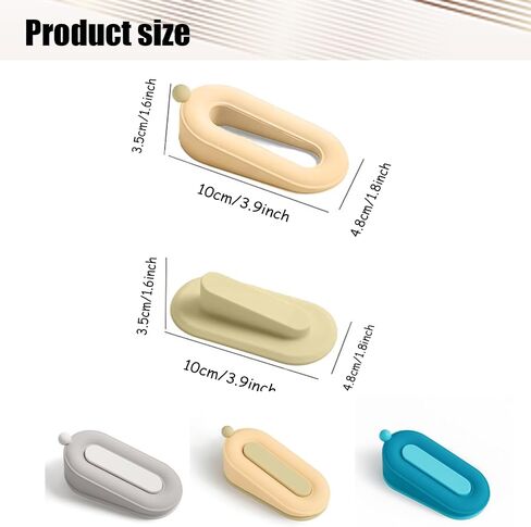 2Pack Cute Door Stoppers, Silicone Door Stoppers with Holder Door Stop Wedges Pertains for Carpet Bottom of On Tile Concrete Carpet Wooden Floor(Grey) in Saudi Arabia