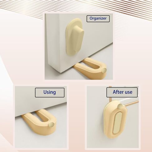 2Pack Cute Door Stoppers, Silicone Door Stoppers with Holder Door Stop Wedges Pertains for Carpet Bottom of On Tile Concrete Carpet Wooden Floor(Grey) in Saudi Arabia