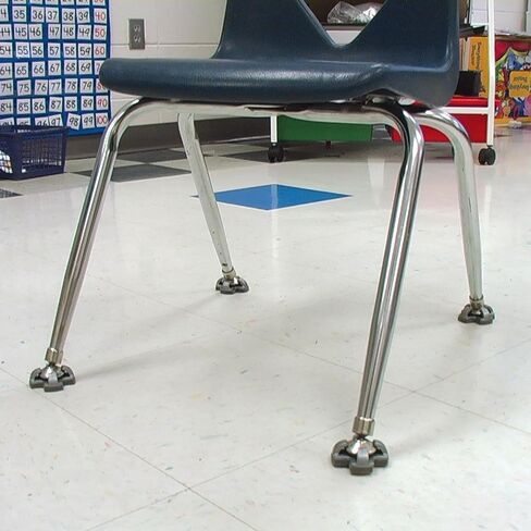 Really Good Stuff Fuzzy Feet Chair Glides - Set of 24 - Chair Leg Floor Protectors for Classroom Use in Saudi Arabia