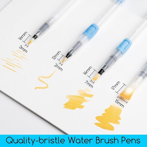 MEEDEN Travel Watercolor Paint Set: Portable 42 Assorted Water Colors Paint Kit with 4 Brushes in Kuwait