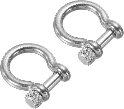 PATIKIL D-Ring Shackle, Inside Width Stainless Steel U Shape Small Shackles for DIY Leather in Saudi Arabia