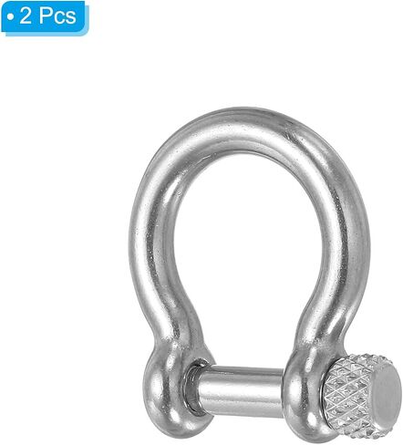 PATIKIL D-Ring Shackle, Inside Width Stainless Steel U Shape Small Shackles for DIY Leather in Saudi Arabia
