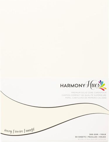 Cardstock 8.5 x 11 Paper Pack - 110 lb Card Stock for Crafts, Cardmaking, Scrapbooks - 100 Assorted Color Heavyweight Sheets - Double Sided, Solid Core, 300 GSM, Kaleidoscope in Saudi Arabia
