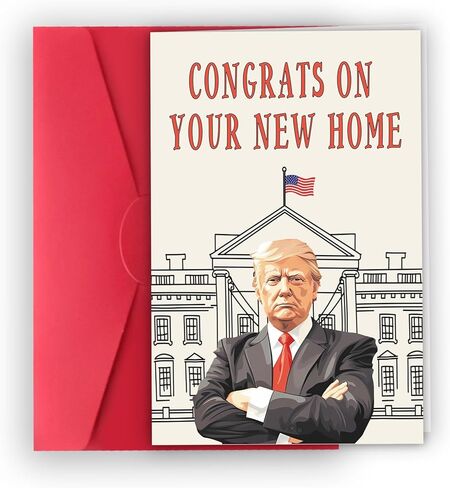بطاقة عيد ميلاد ترامب الفكاهية للنساء رجال ، مضحكة بطاقات عيد ميلاد دونالد ترامب هدايا لعائلة أبي أمي ، ديكورات عيد ميلاد سعيد ترامب للزوجة زوجة ، أفكار هدايا عيد ميلاد فريدة من نوعها لها in Kuwait